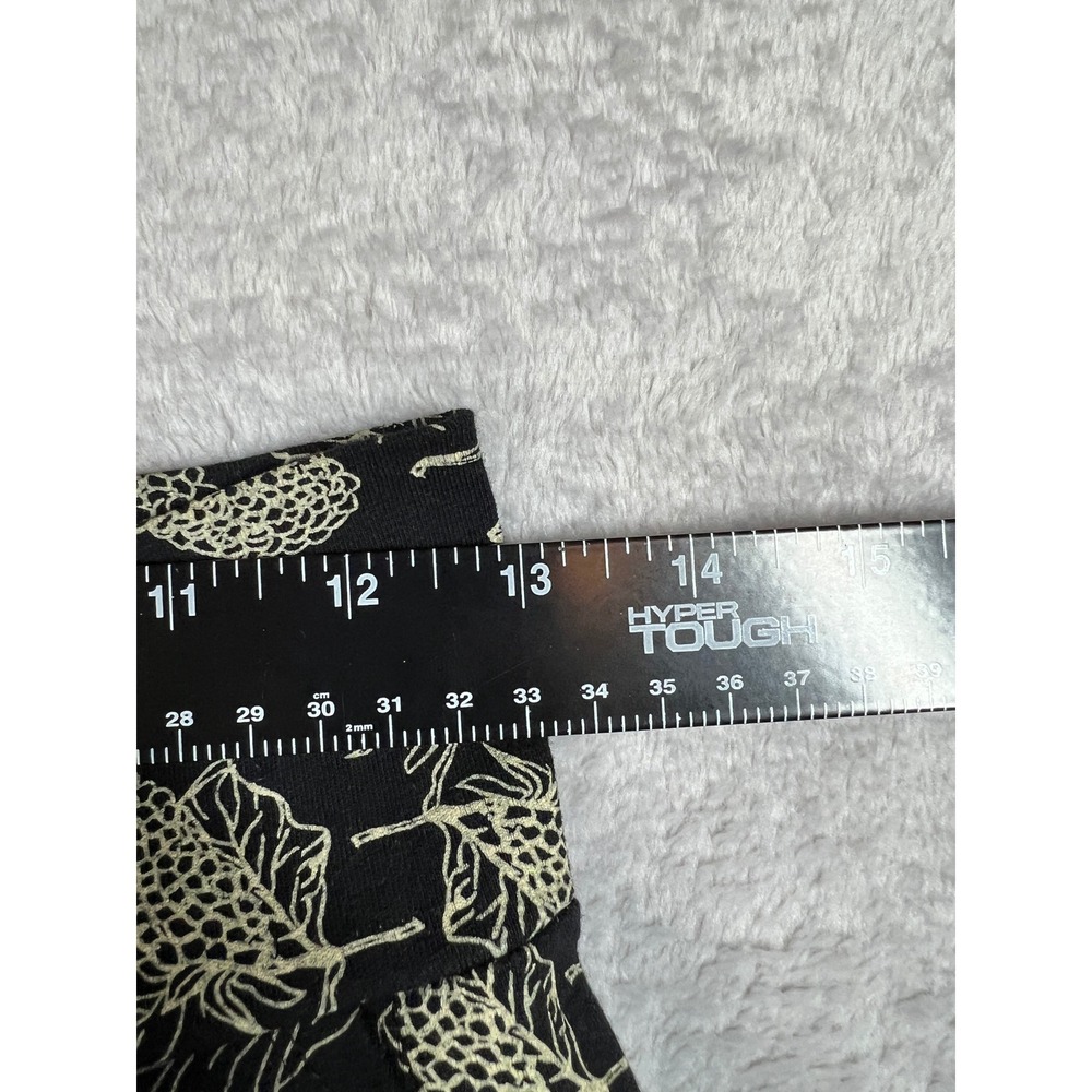 Effie's Heart Black Raspberry Print Cotton Jersey Flare Skirt Pockets Medium - Picture 7 of 9